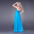 Chic Loose-fitting Sheath Column Sweetheart Strapless Floor-length Elastic-satin Chiffon Prom Dress